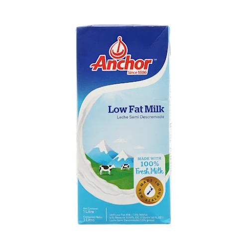 Sữa tươi tiệt trùng Anchor ít béo hộp 1 lít