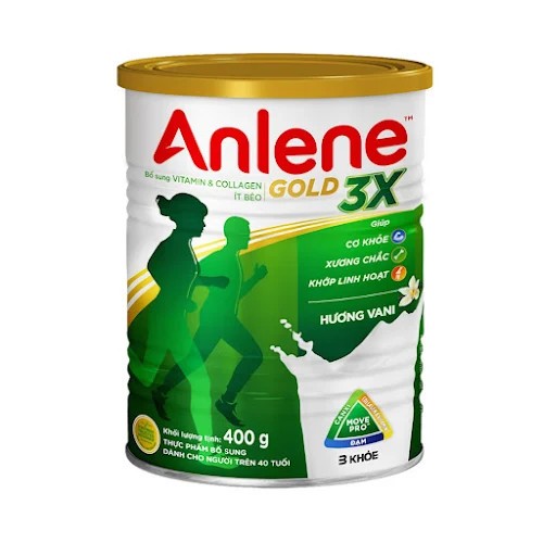 Sữa bột bổ sung dinh dưỡng Anlene Gold Vanilla MovePro 400g