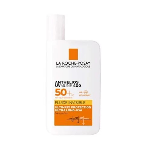 Sữa chống nắng La Roche-Posay mỏng nhẹ lâu trôi giúp bảo vệ da khỏi tia UVA dài  Anthelios UVMune 400 Fluide Invisible SPF50+ 50ml